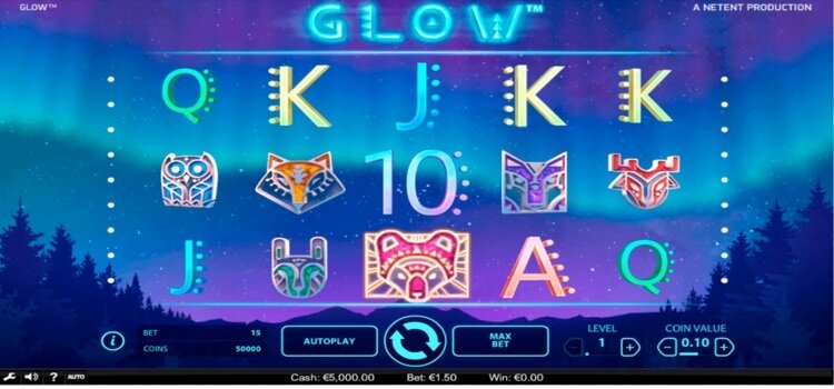 Glow | Beste Online Gokkast Review | speelveld