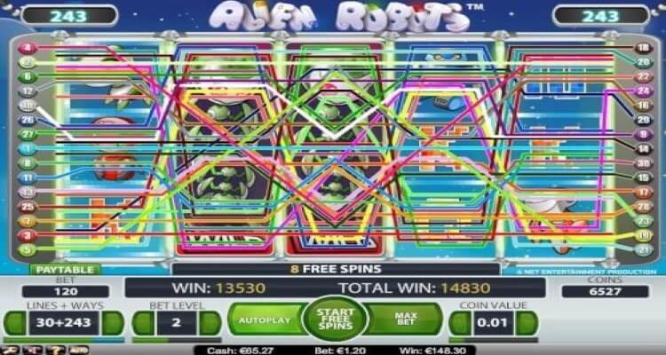 Aliens Robots slot Free Spins