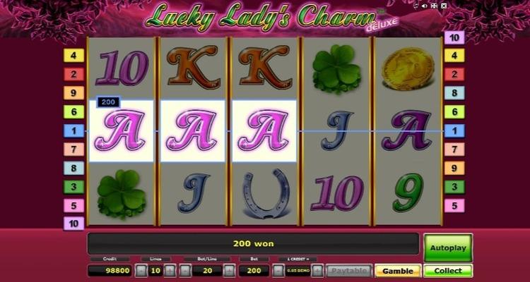 Lucky Lady's Charm slot winst