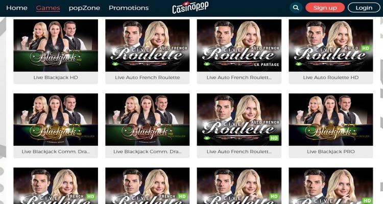 CasinoPop live spellen