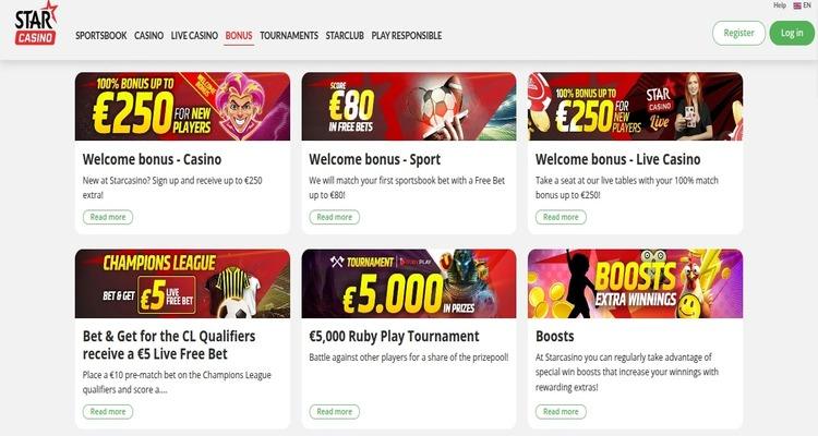 Star Casino promoties