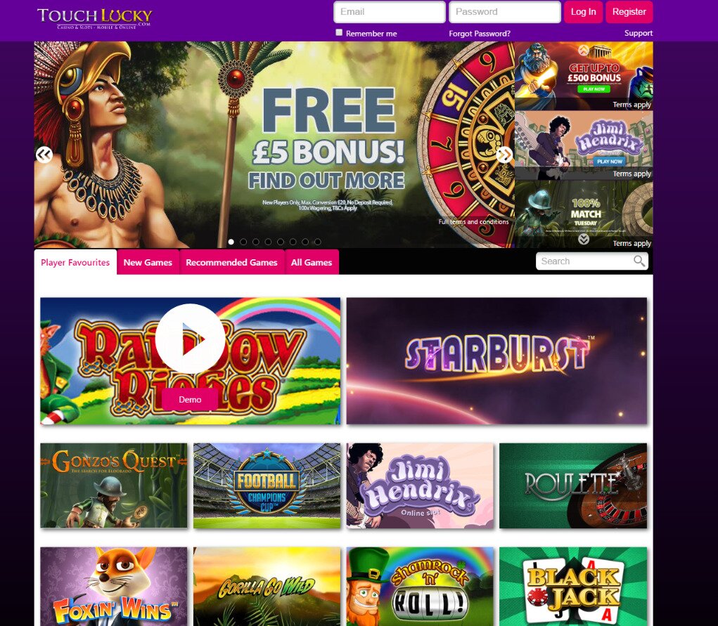 Touch Lucky Casino | Beste Online Casino Reviews | casino bonus