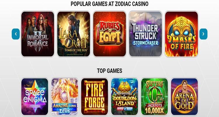 Zodiac Casino spelaanbod