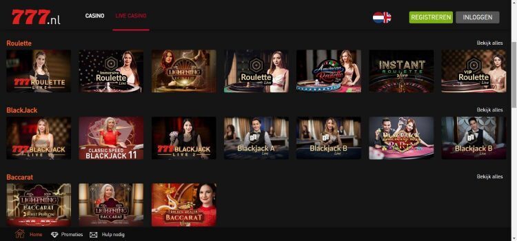 777.nl Live Casino