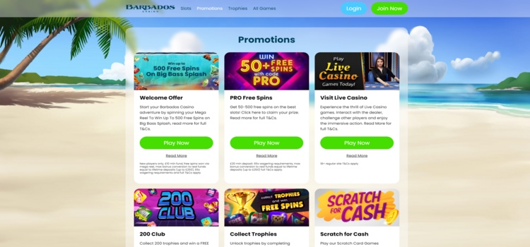 Barbados | Beste Online Casino Review | promoties