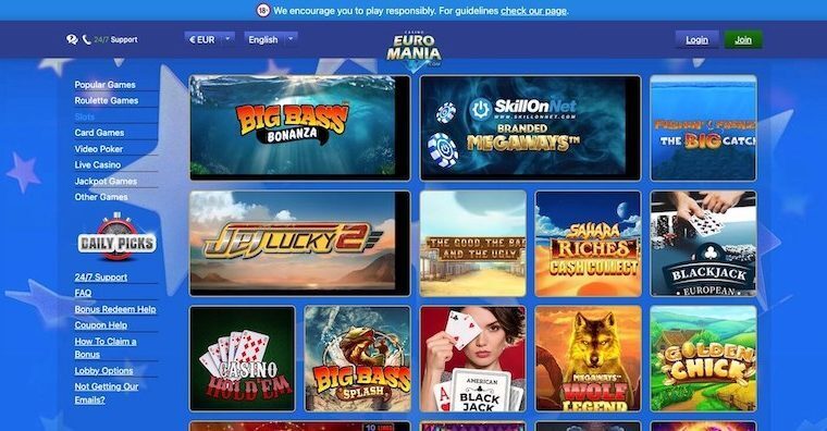 EuroMania | Beste Online Casino Reviews | mobiel casino spelen