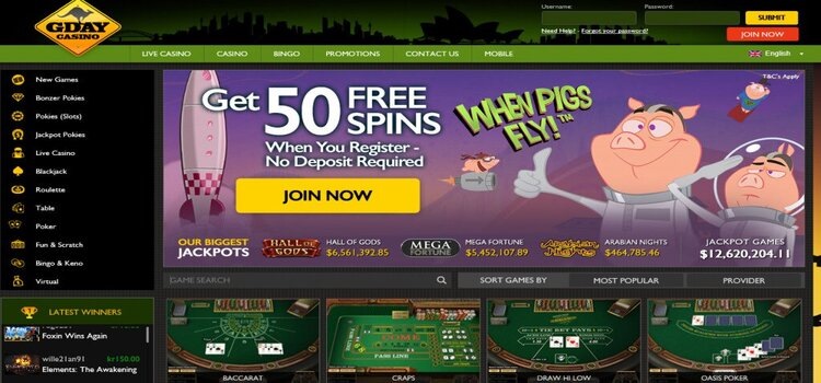 Gday | Beste Online Casino Reviews | casino bonussen