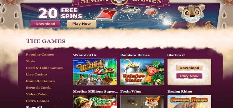 Simba Games | Beste Online Casino Reviews | casino games