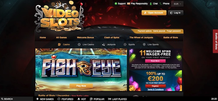 Videoslots Casino | Beste Online Casino Reviews | live casino