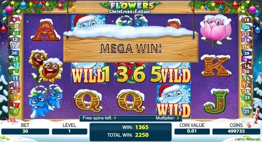 Flowers Christmas Edition slot review