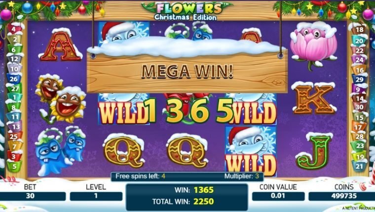 Flowers Christmas Edition slot review