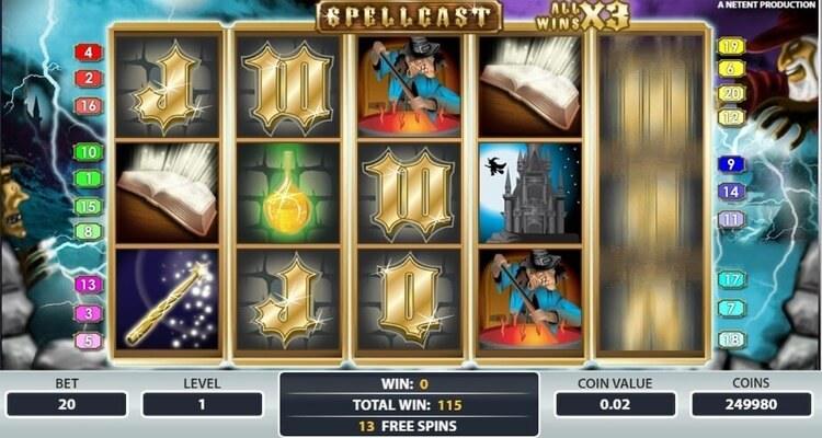 Spellcast gokkast frees spins