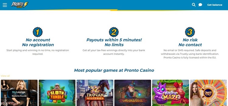 Pronto Casino | Beste Online Casino Reviews | live casino