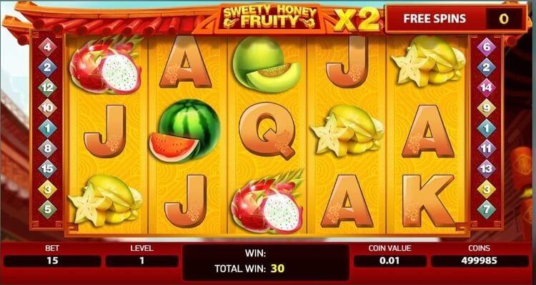 Sweety Honey Fruity gokkast free spins