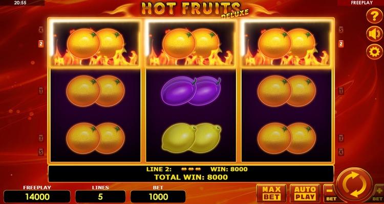 Hot Fruits Deluxe Online Gokkast