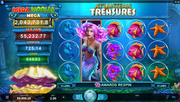 Mega Moolah Atlantean Treasures | Beste Online Casino Reviews en Speltips | Mega Moolah gokkast