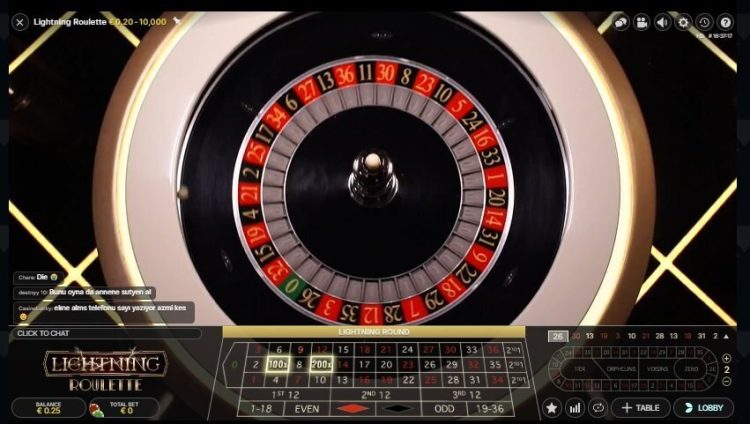 Lightning Roulette Live Casino Spel