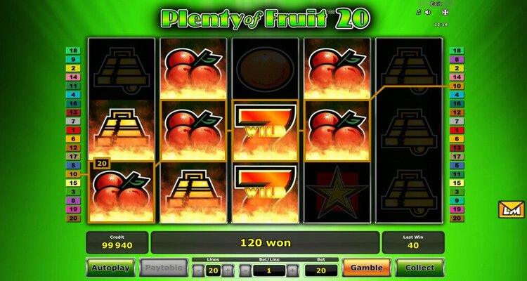 Plenty of Fruit 20 slot review