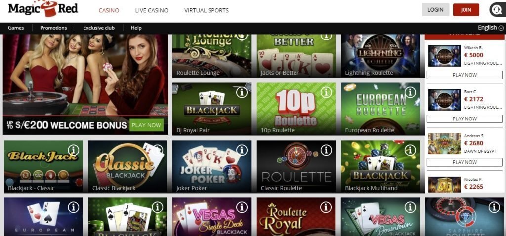 Magic Red Casino Spellen