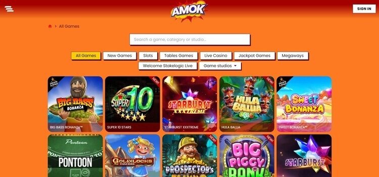 Amok Casino | Beste Online Casino Reviews | live casino