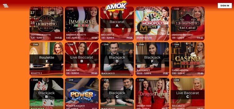 Amok Casino | Beste Online Casino Reviews | mobiel casino spelen