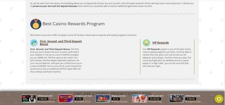 BOB CASINO | Beste Online Casino Reviews | online gokkasten