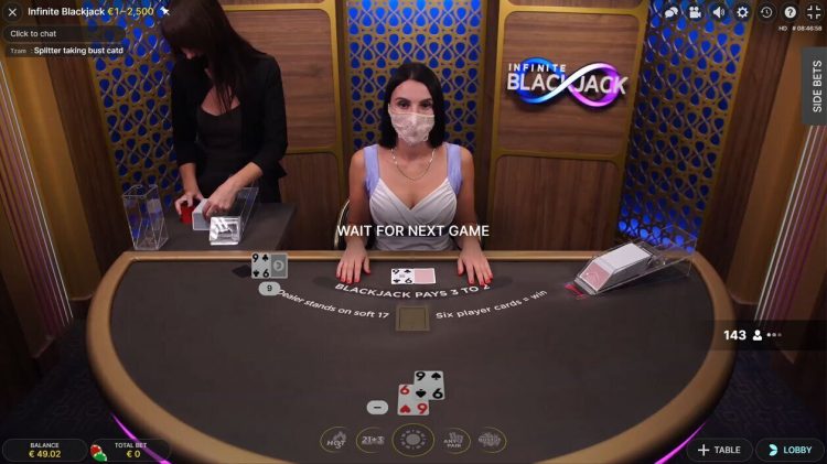 Infinite Blackjack Live Casino Spel