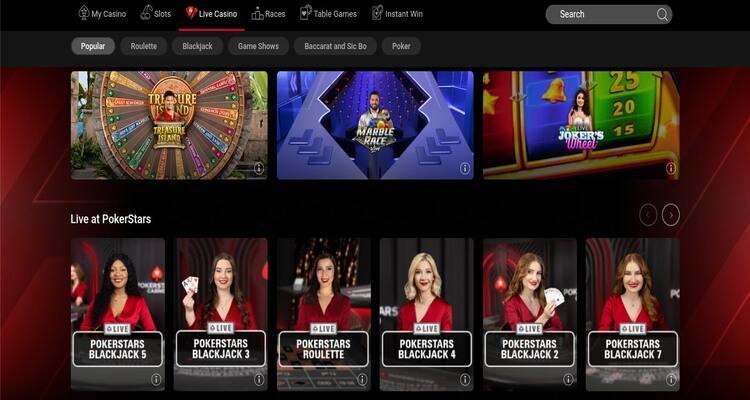 PokerStars Live Casino