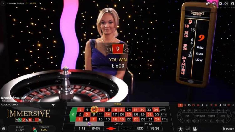 Immersive Roulette Live Casino Spel