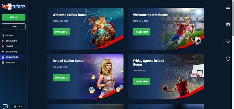 Lapilanders | Beste Online Casino Reviews | casino bonussen