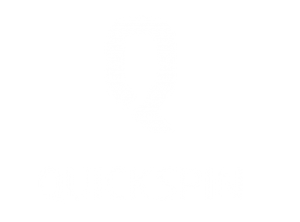Quickspin | Online Casino Spelprovider | logo wit | casinovergelijker.net