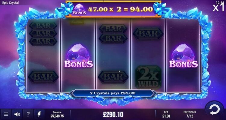 Epic Crystal slot Bonusspel