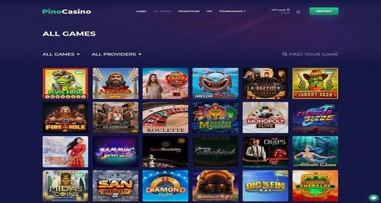Pino Casino spelaanbod
