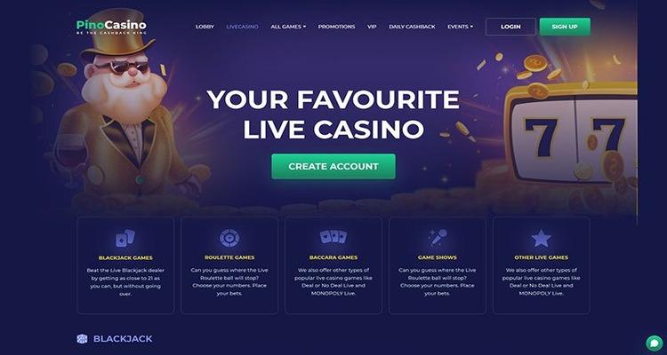 Pino live casino spellen