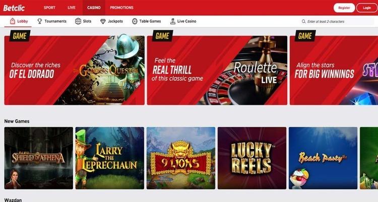 Betclic Casino spelaanbod