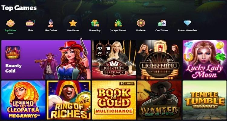 Slot Hunter Casino spelaanbod