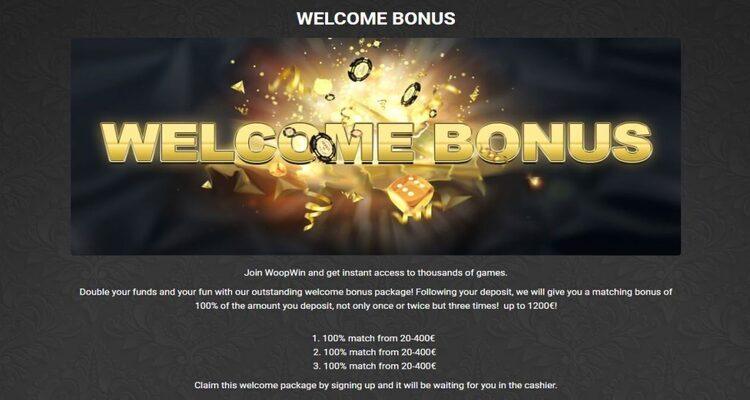 WoopWin Casino welkomstpakket