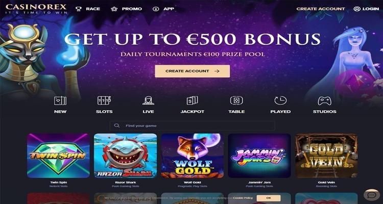 CasinoRex Casino online slots
