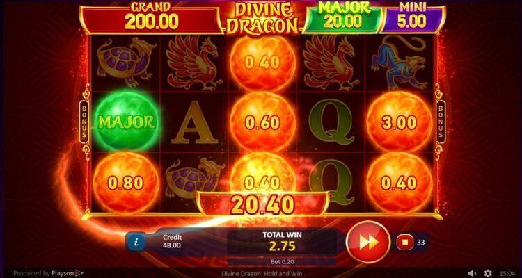 Divine Dragon Hold and Win Big Win