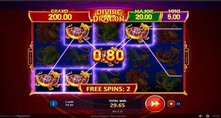 Divine Dragon Hold and Win Free Spins
