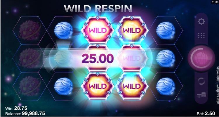 Solar Wilds slot Wild Respin