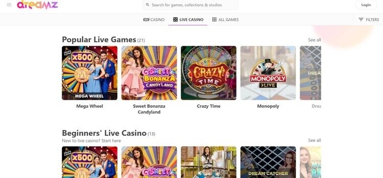 DREAMZ | Beste Online Casino Reviews | online casino vergelijker