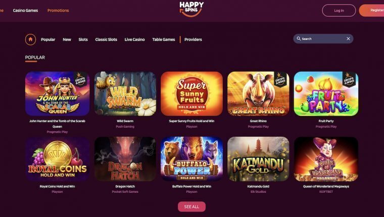 Happy Spins | Beste Online Casino Reviews | online gokkasten