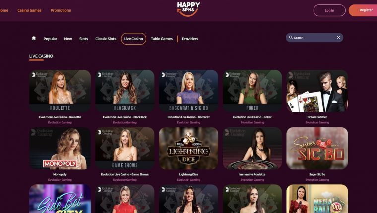 Happy Spins | Beste Online Casino Reviews | live casino