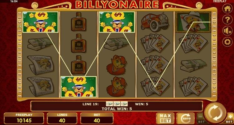 Billyonaire slot winst