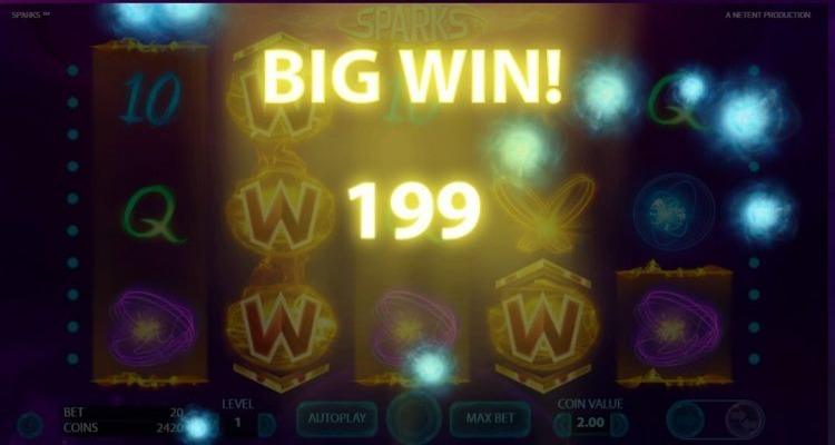 Sparks gokkast big win