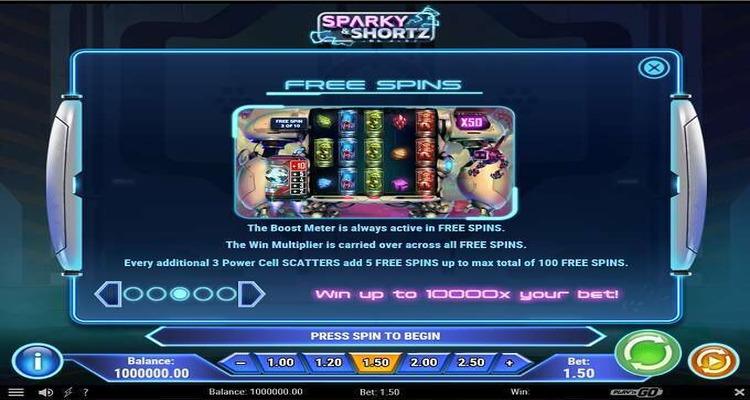 Sparky & Shortz slot Free Spins