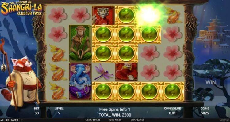 The Legend of Shangri-La Cluster Pays slot