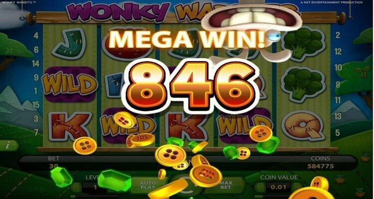 Wonky Wabbits slot Mega Win