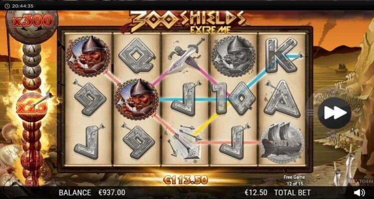 300 Shields Extreme bonus feature